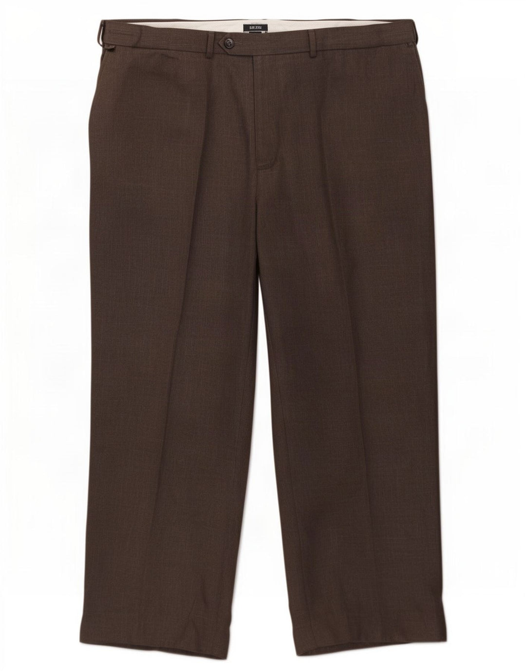 Pantaloni da abito dritti da uomo Marks & Spencer W44 L29 poliestere grigio