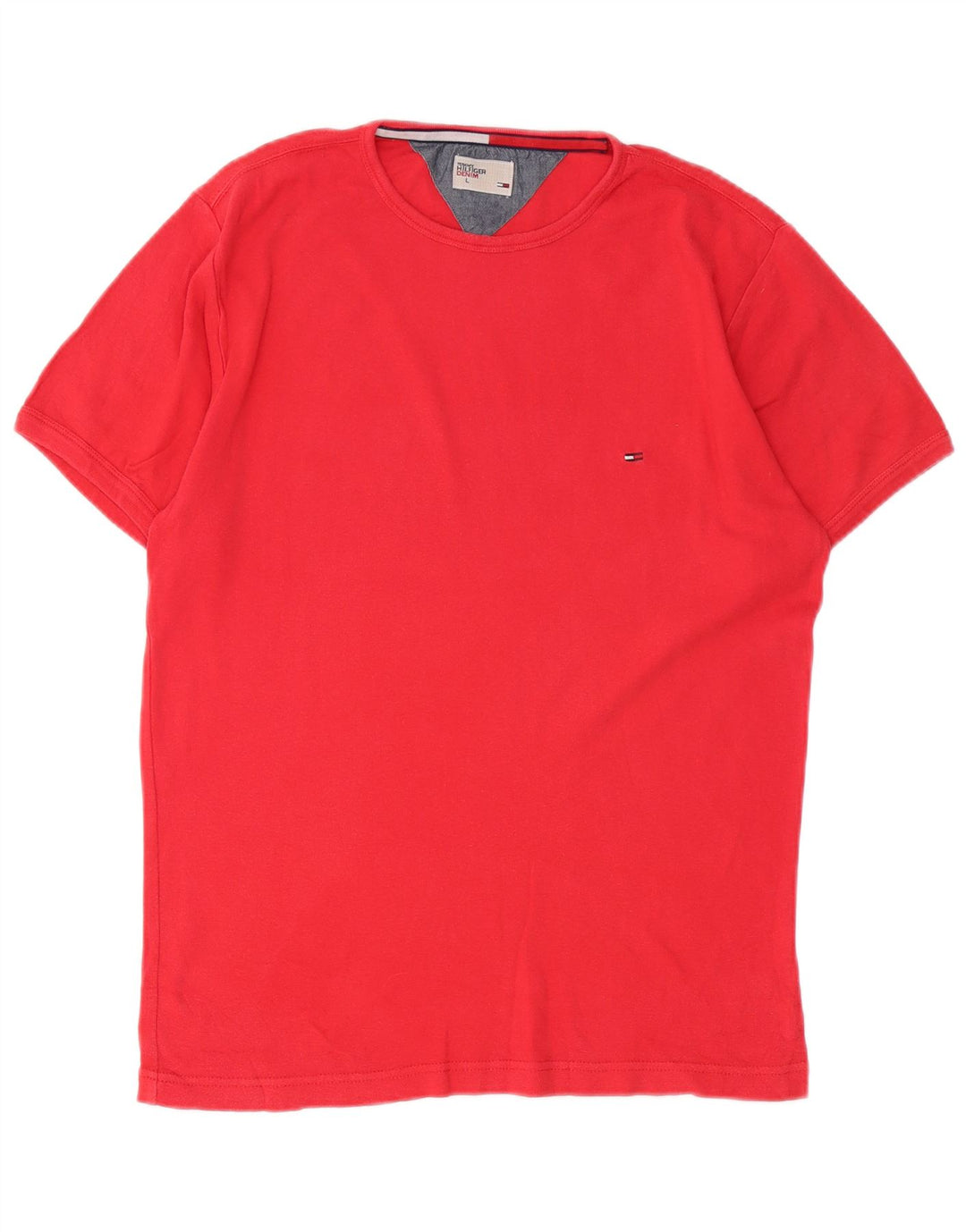 T-shirt da uomo Tommy Hilfiger grande rossa