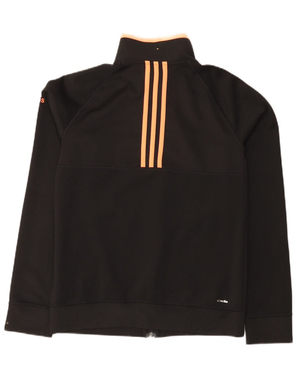 Adidas Womens Climalite Tracksuit Top Jacket UK 12/14 Medium Black