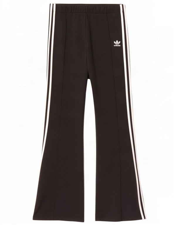Pantaloni da tuta da donna Adidas Flare UK 12 Medium Nero Poliestere