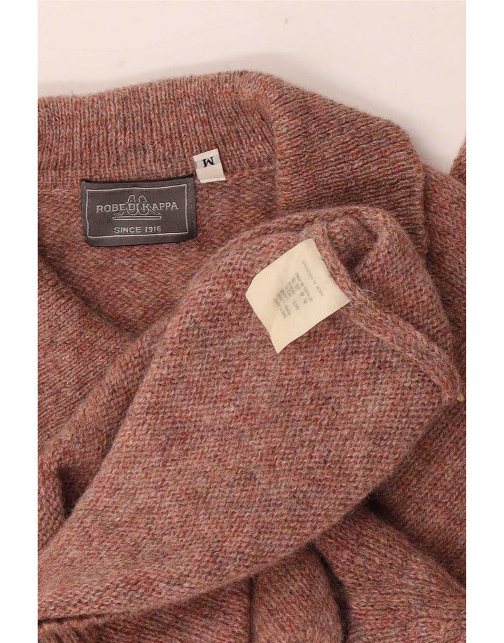 Maglione Kappa da uomo con collo alto, lana screziata rossa media