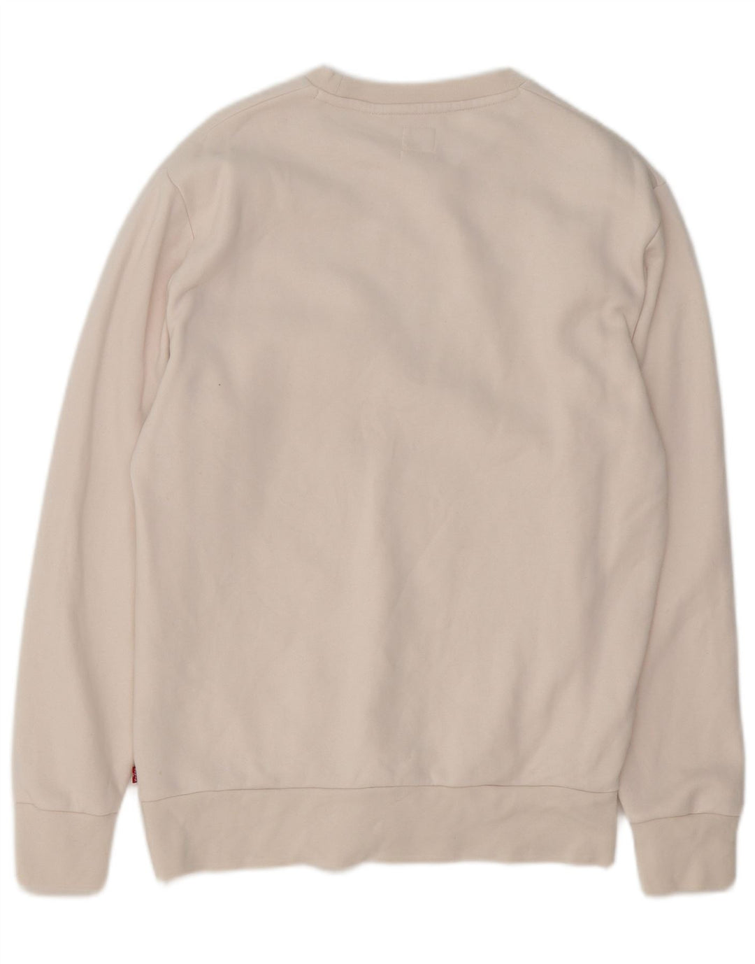 Levi's Felpa con grafica standard da uomo, piccola, in cotone bianco
