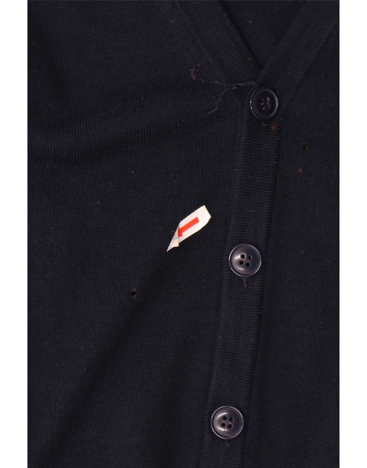 Maglione cardigan da uomo Marks & Spencer grande acrilico blu navy