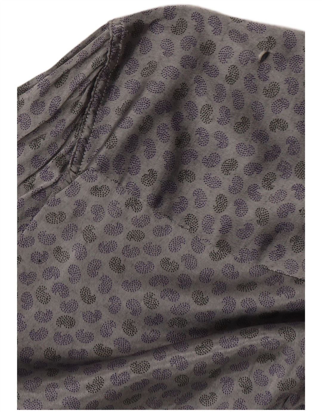 Camicia vintage da uomo in acetato Paisley grigio medio