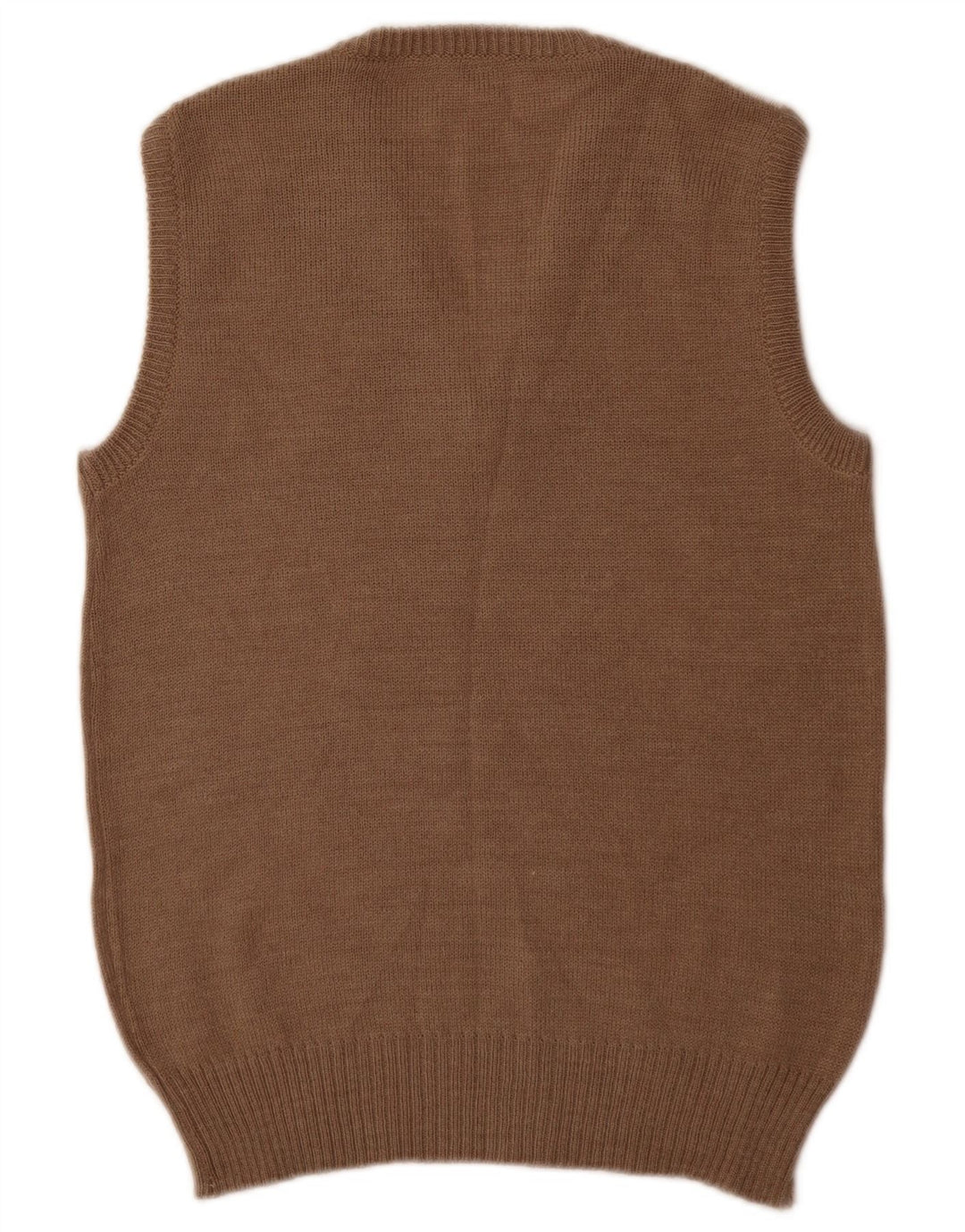 Canottiera vintage da uomo, canotta piccola, beige, a rombi/acrilico con diamanti