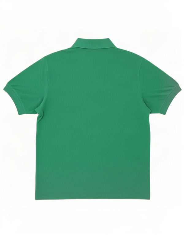 Polo da uomo Lacoste in cotone verde medio