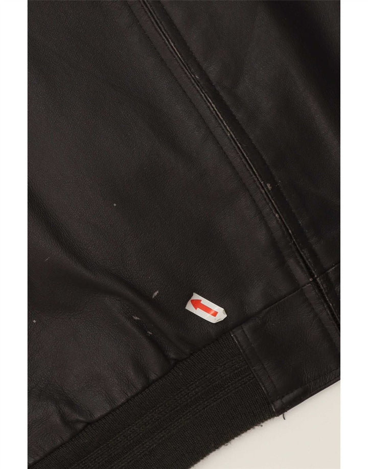 Giacca in pelle vintage da uomo UK 42 XL Marrone