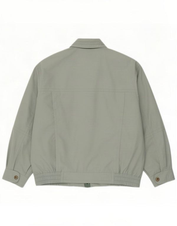 Giacca bomber da uomo vintage UK 44 2XL Verde poliestere