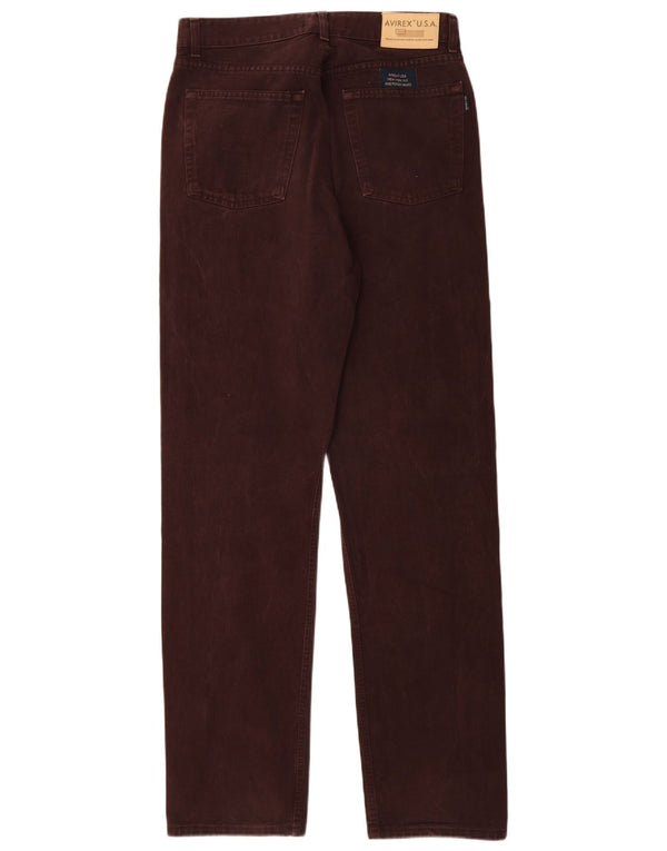 Jeans affusolati da uomo Avirex W30 L35 cotone marrone