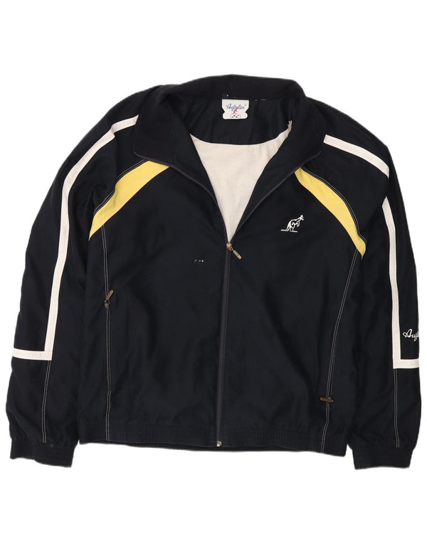 AUSTRALIAN L'ALPINA Mens Tracksuit Top Jacket IT 50 Medium Navy Blue