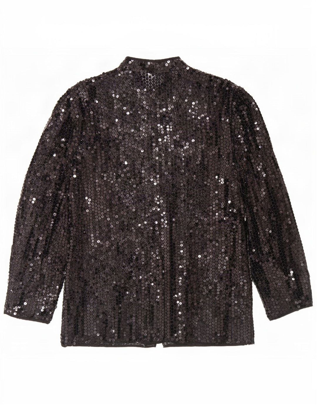 Cardigan da donna con paillettes trasparenti Del Mod Top EU 42 grande poliestere nero
