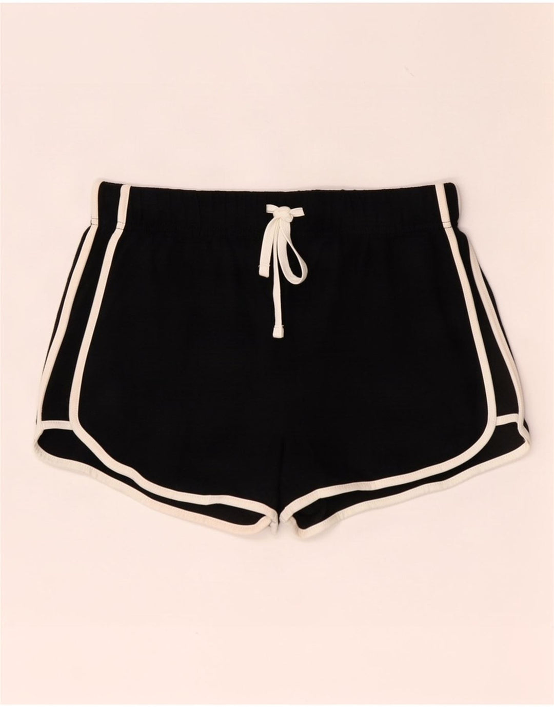 Pantaloncini sportivi da donna Topshop UK 10 piccoli poliestere nero