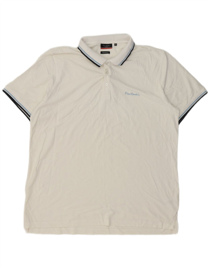 Polo da uomo Pierre Cardin 3XL cotone bianco