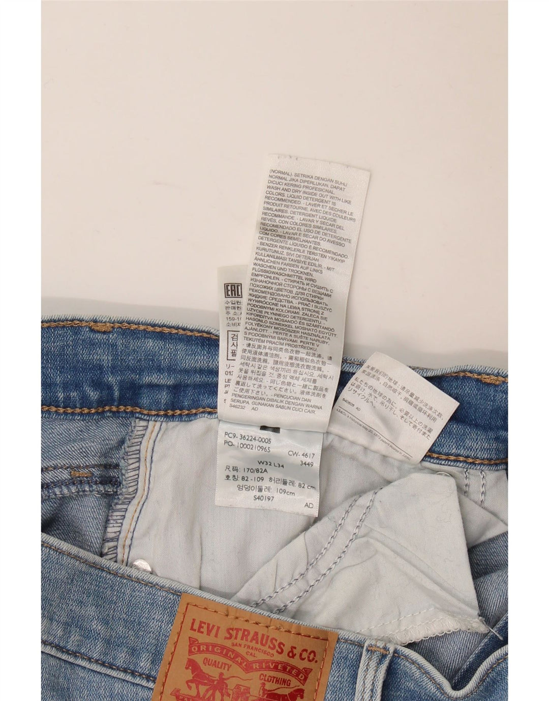 Jeans super skinny da donna Levi's W32 L31 cotone blu