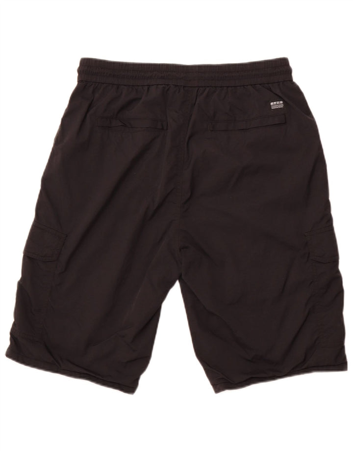 SUPERDRY Mens Sport Shorts Medium  Black Polyester