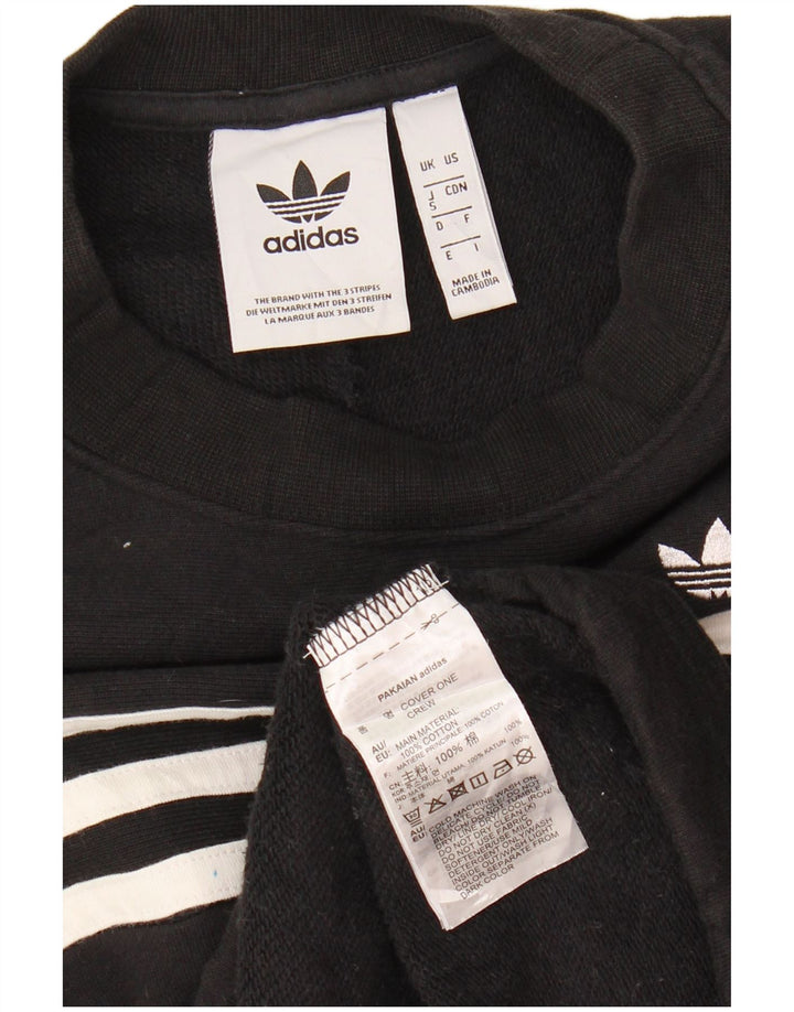 Felpa da donna Adidas Jumper UK 10 Small Black Cotton