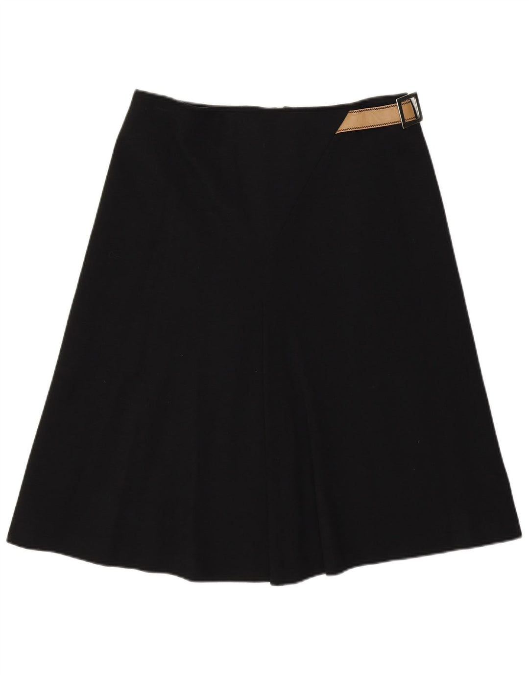 PAOLA ANTONINI Gonna a trapezio da donna UK 14 Large W32 Lana nera