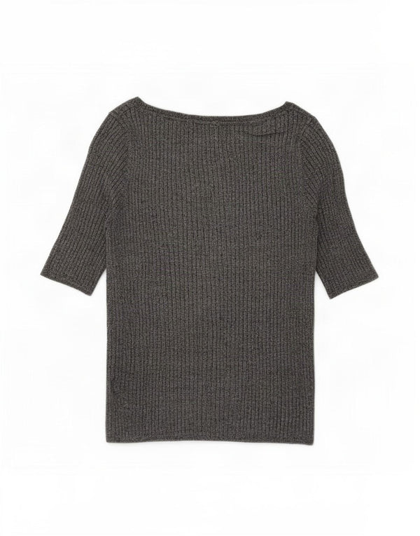 Top camicetta da donna Marks & Spencer UK 14 Viscosa grigio medio