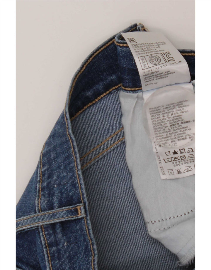 Jeans skinny effetto invecchiato da donna Levi's W32 L30 cotone blu