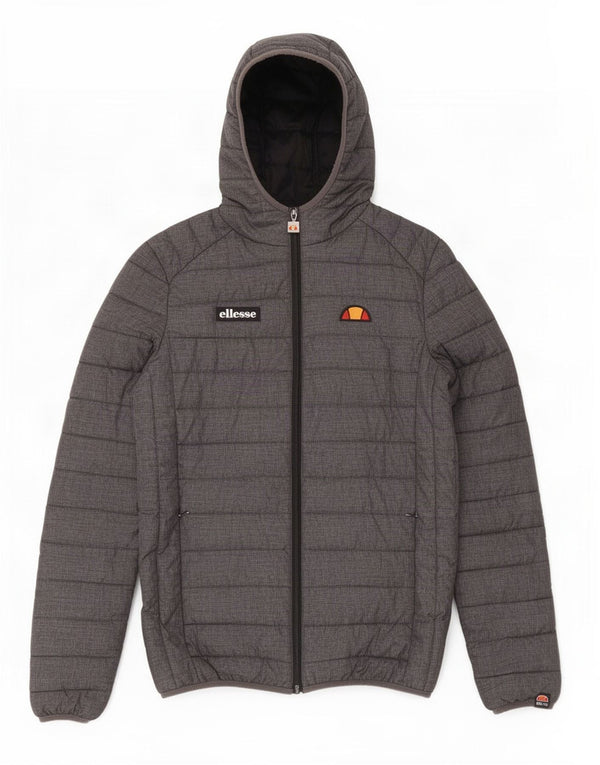 Giacca imbottita con cappuccio da uomo Ellesse UK 34 XS nylon grigio