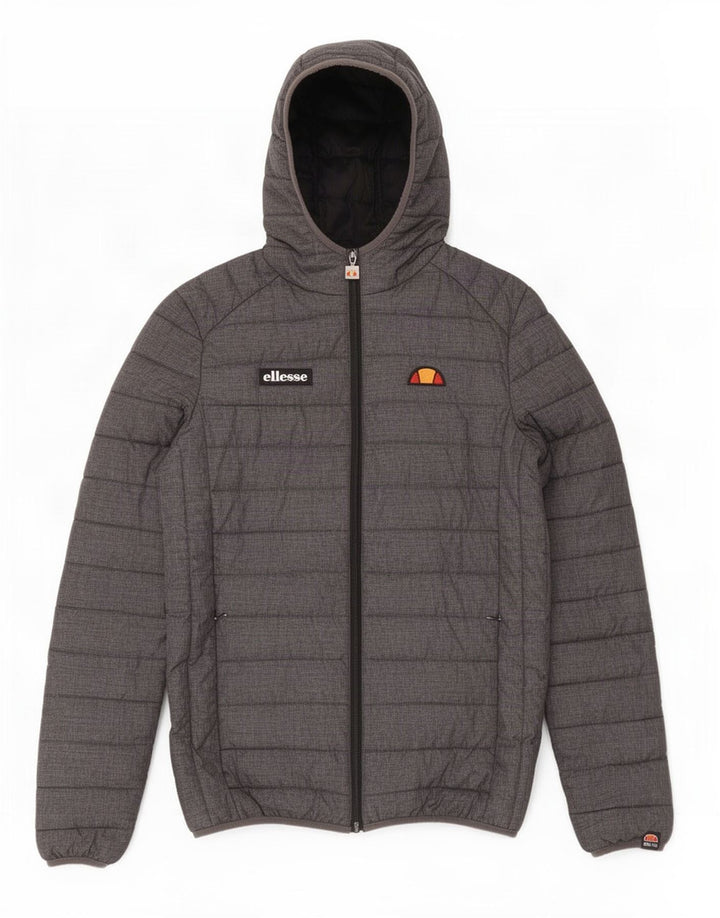 Giacca imbottita con cappuccio da uomo Ellesse UK 34 XS nylon grigio