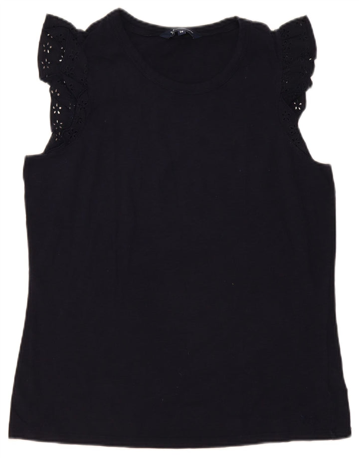 Crew Clothing Camicetta da donna Top UK 14 Medio Blu navy floreale