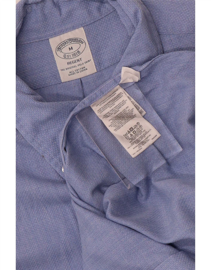 Camicia Regent da uomo Brooks Brothers in cotone geometrico blu medio