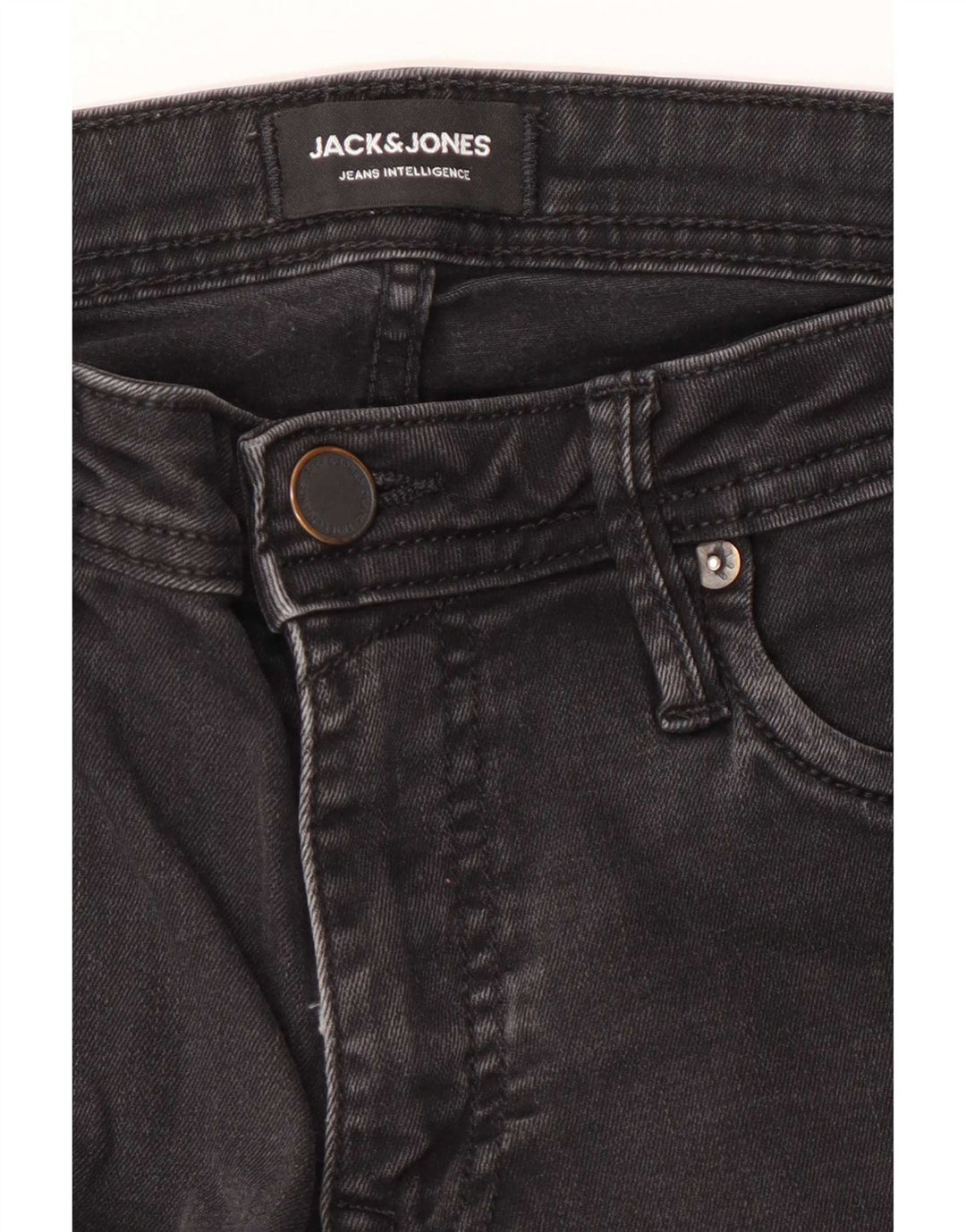 Jack & Jones Uomo GLENN Slim Jeans W28 L32 Nero