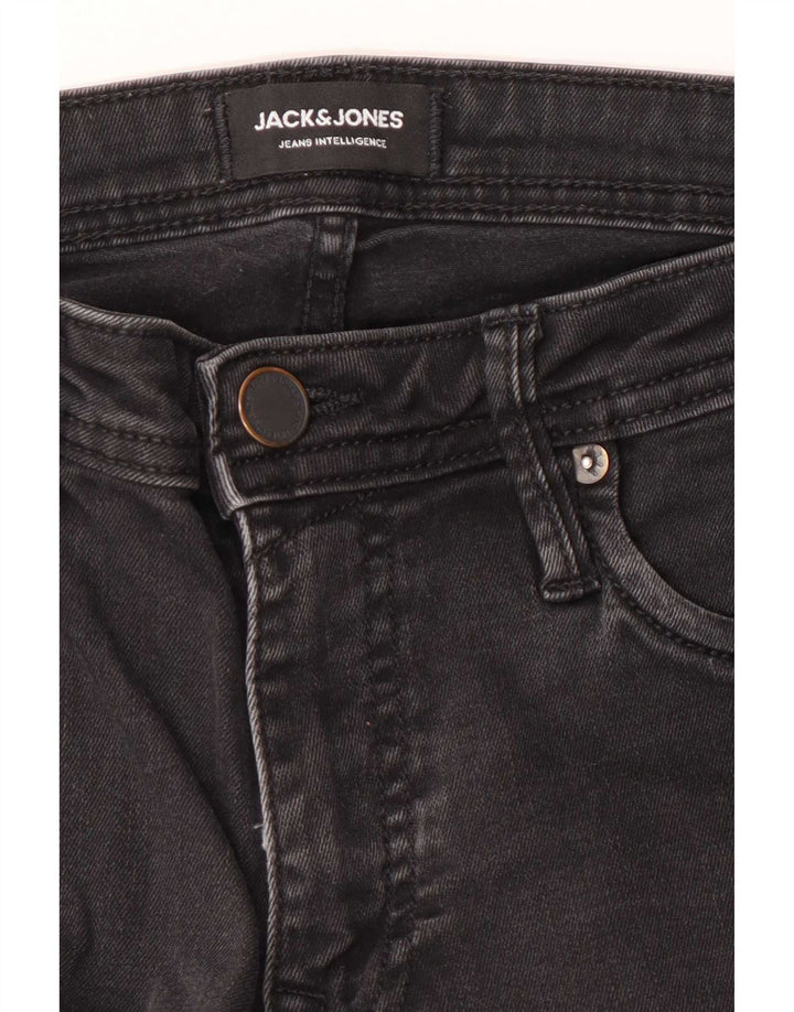 Jack & Jones Uomo GLENN Slim Jeans W28 L32 Nero