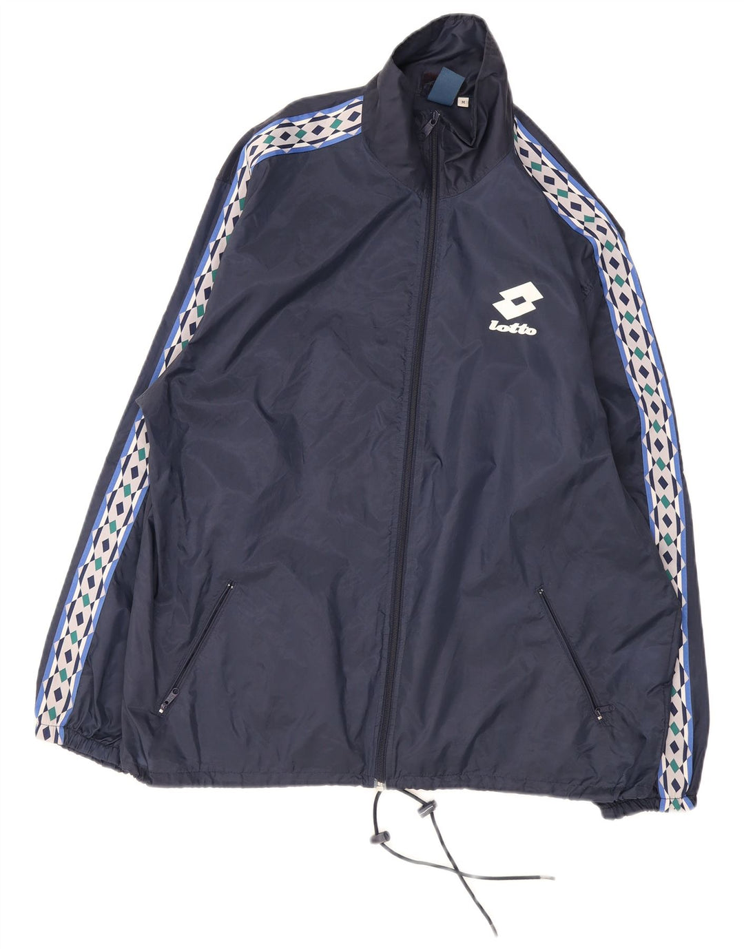 Giacca antipioggia da uomo Lotto UK 38 nylon color block blu navy medio