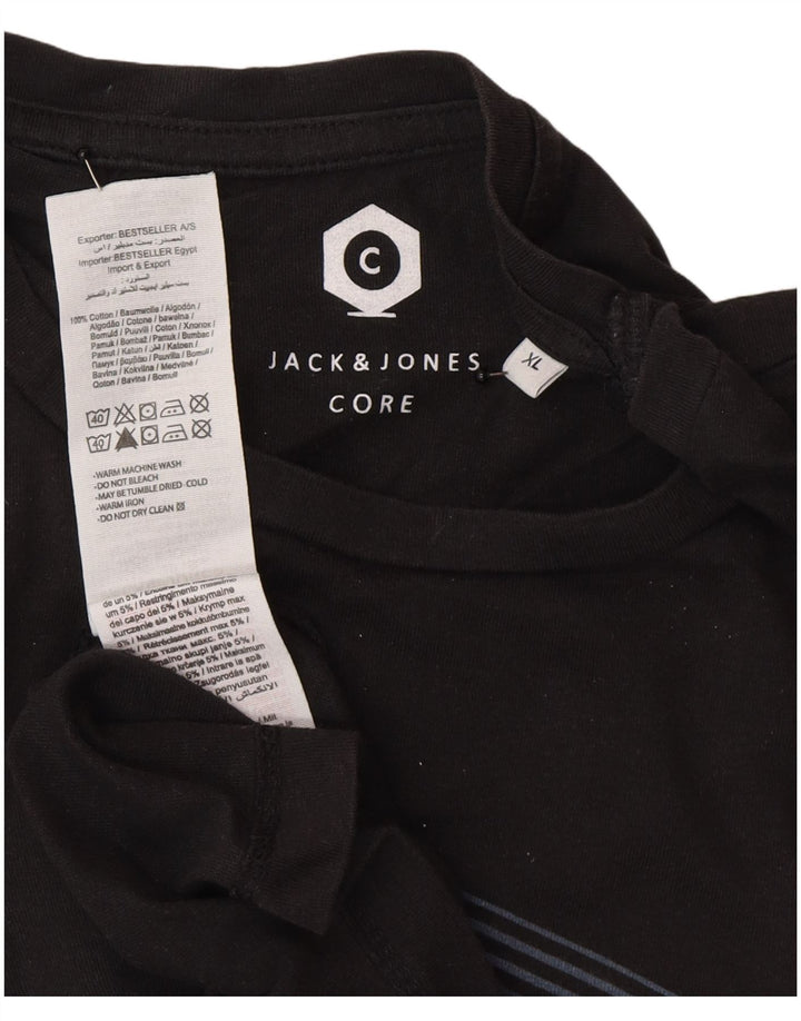 T-shirt da uomo Jack & Jones XL in cotone nero