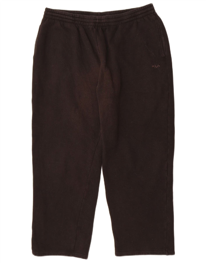 Pantaloni da tuta da uomo Fila XL in cotone nero