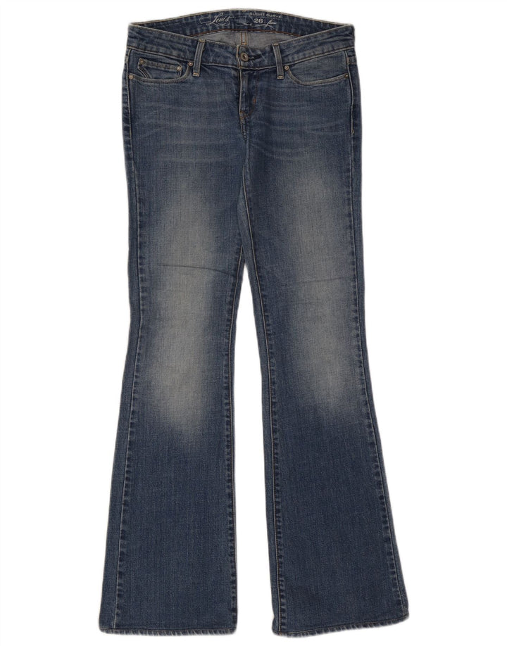 Jeans bootcut da donna con curvatura leggera LEVI'S W26 L32 cotone blu