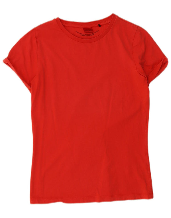 T-shirt da donna Hugo Boss Top UK 10 piccola rossa in cotone