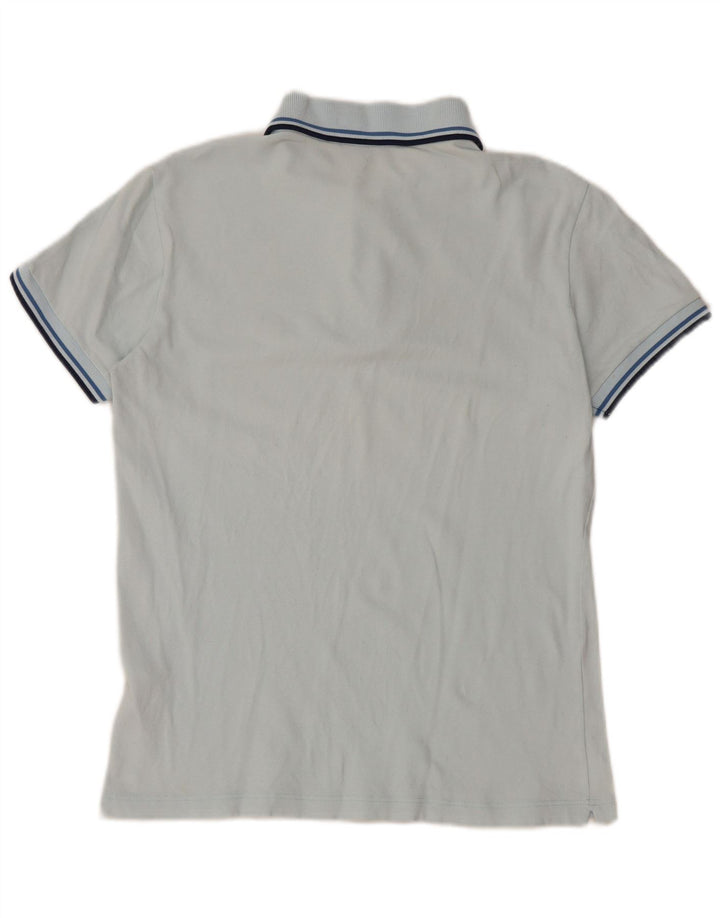 FRED PERRY Polo da uomo leggera ed elasticizzata piccola in cotone blu
