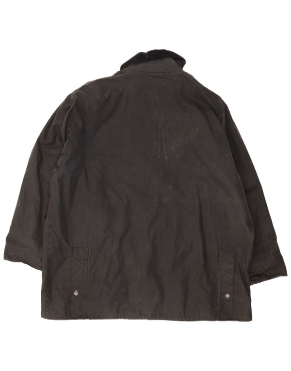 Giacca da uomo in cotone cerato vestibilità ampia MC Orvis UK 40 grande nera