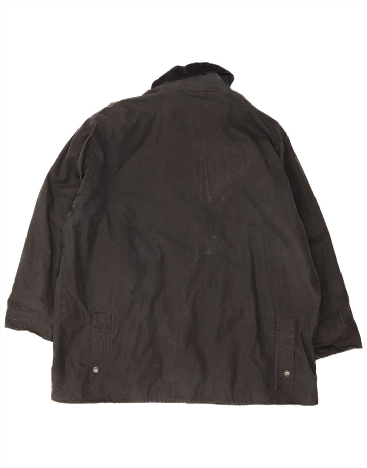 Giacca da uomo in cotone cerato vestibilità ampia MC Orvis UK 40 grande nera