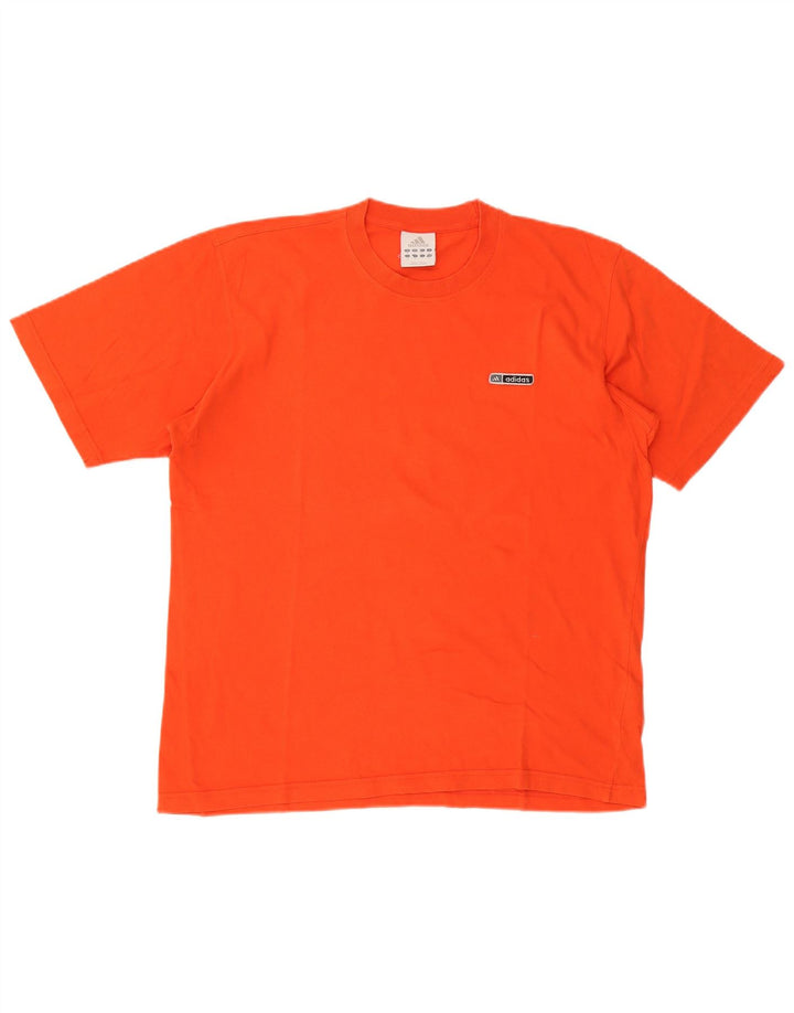 T-shirt da uomo Adidas Top in cotone arancione medio