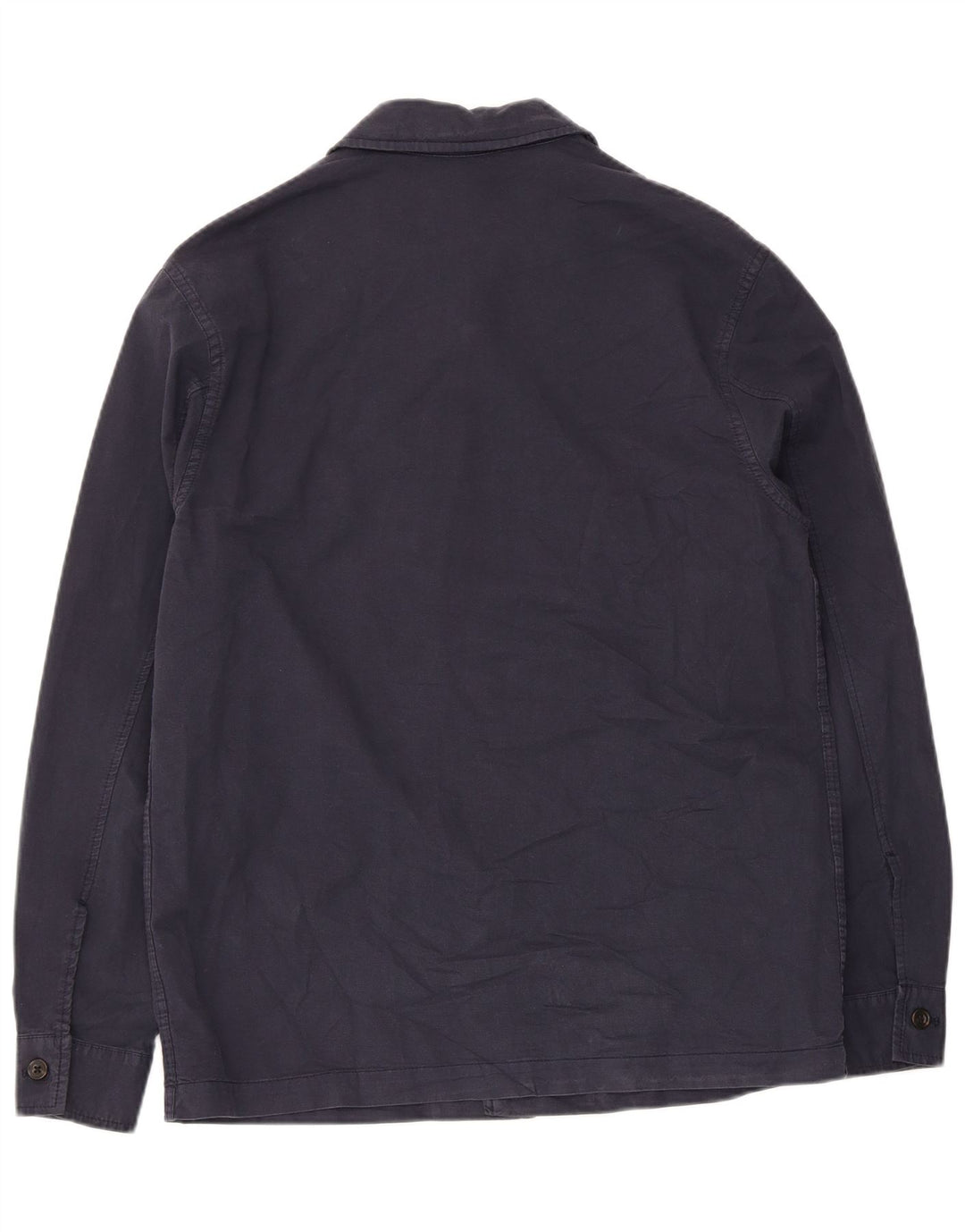 Camicia Zara da uomo in cotone blu navy medio