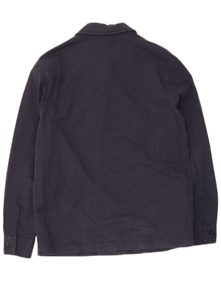 Camicia Zara da uomo in cotone blu navy medio