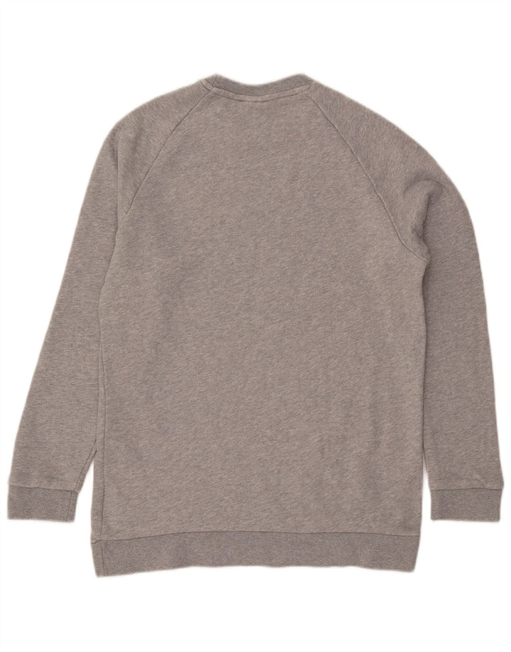 Felpa da uomo ADIDAS maglione cotone chiazzato grigio medio