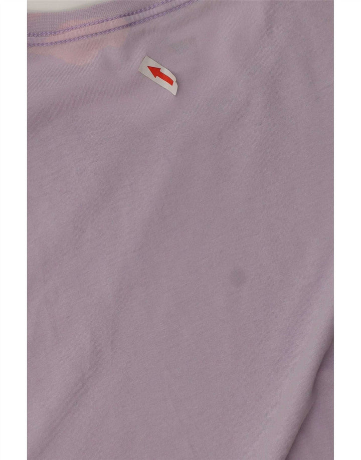 T-shirt da uomo Puma Top Large in cotone viola