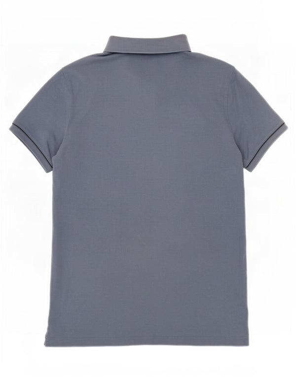 Polo da uomo Massimo Dutti blu medio