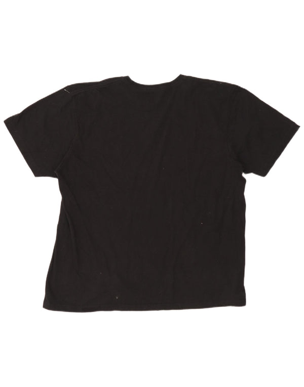 T-shirt grafica da uomo Majestic Houston Astons Top 2XL cotone nero