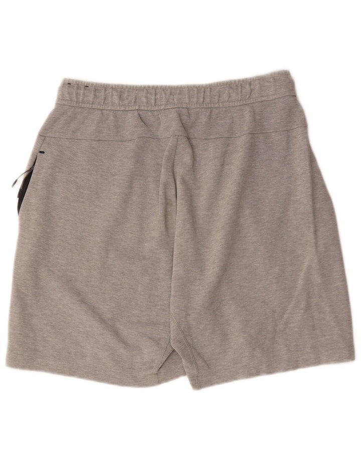 Pantaloncini sportivi Nike da uomo in cotone screziato grigio medio