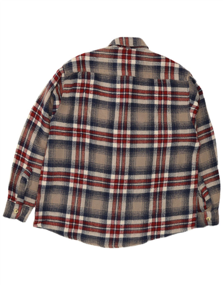 Camicia overshirt da uomo Cotton Club Grande acrilico a quadri multicolore