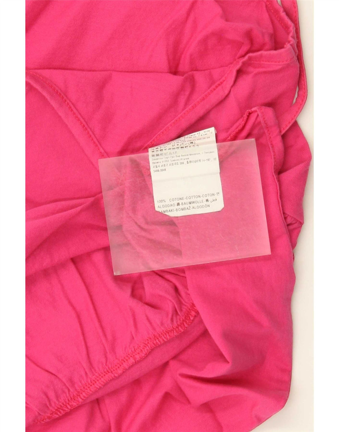 Canottiera da donna Benetton UK 6 XS cotone rosa