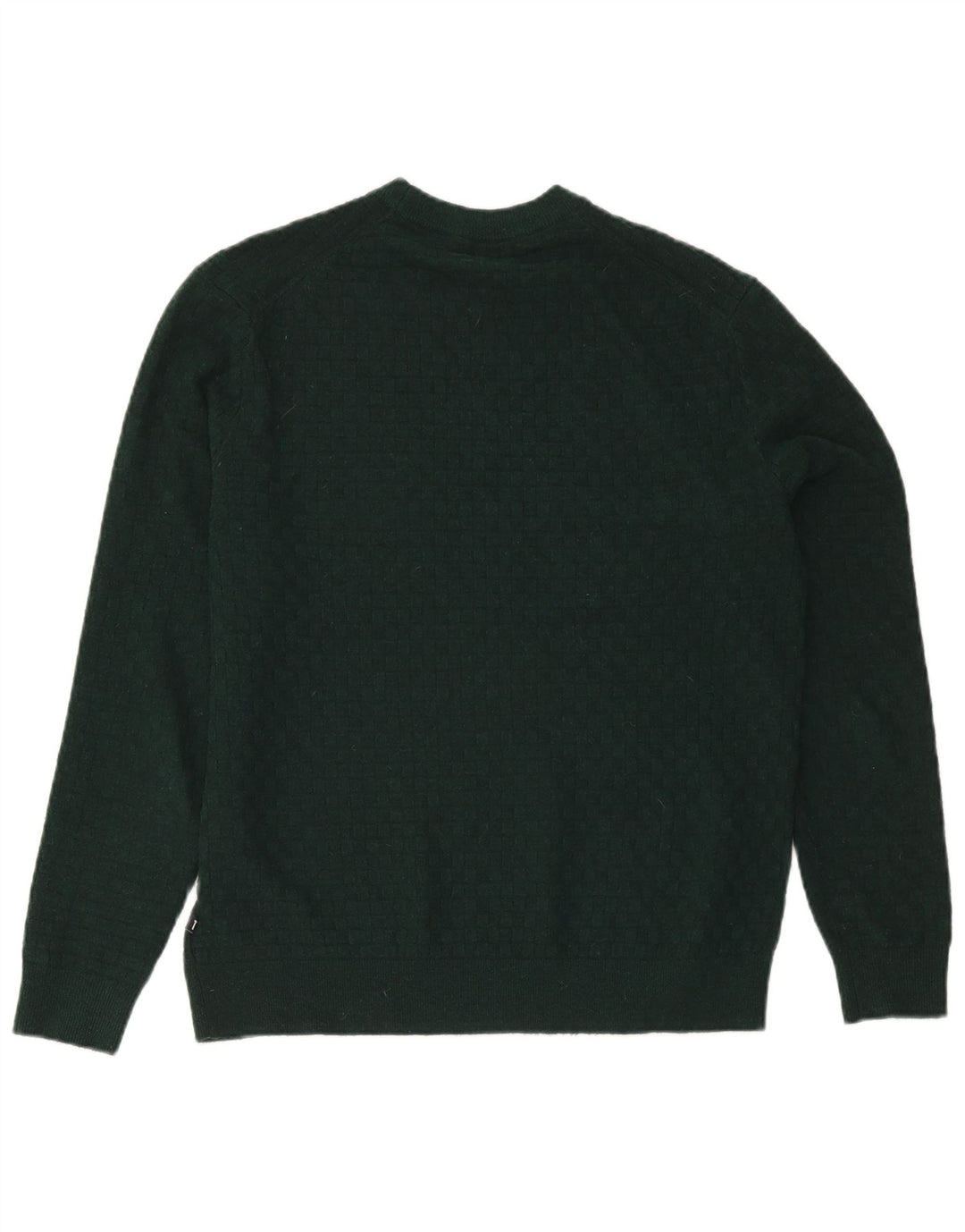 Maglione maglione girocollo da uomo Ted Baker taglia 3 poliestere verde medio