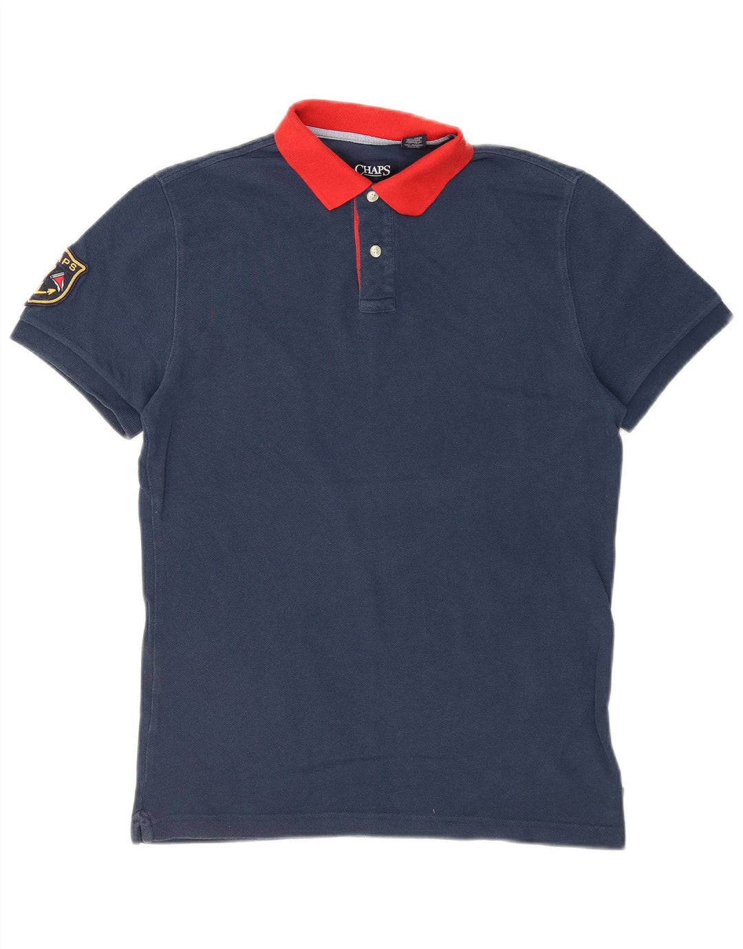 Polo da rugby da uomo CHAPS piccola in cotone blu navy