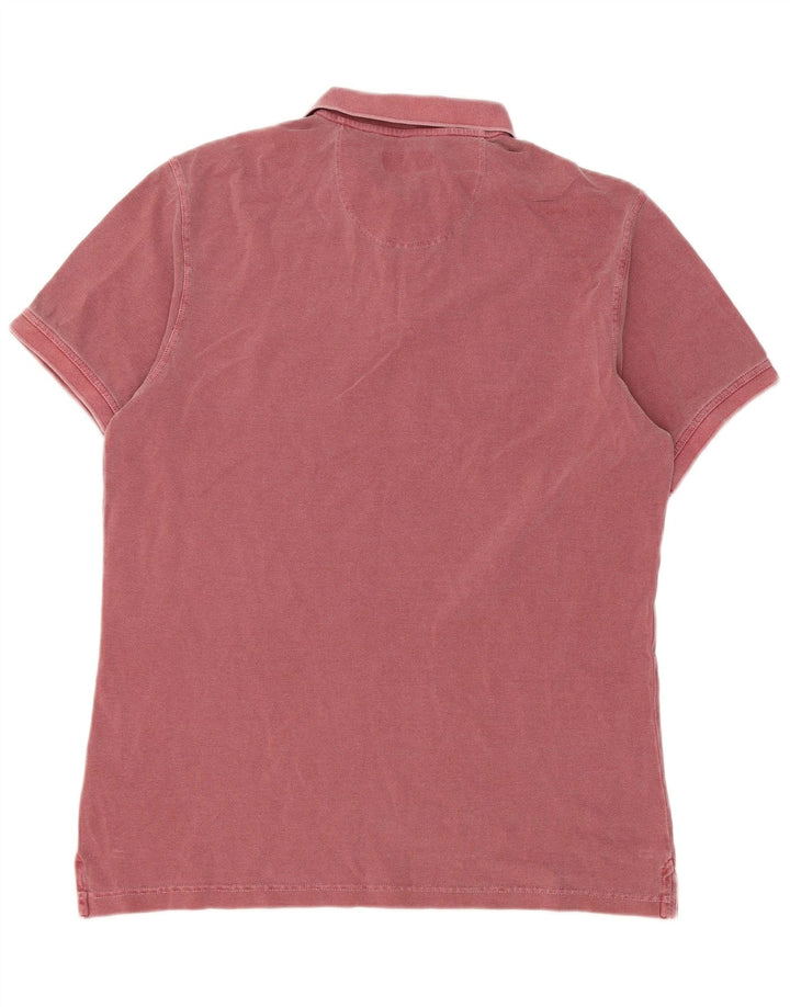 Polo da uomo Barbour grande in cotone rosso